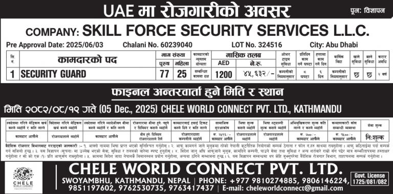 Read more about the article SECURITY GUARD in UAE