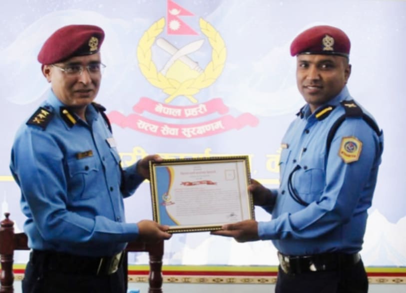 कैलालीमा प्रनि पाण्डेय ‘उत्कृष्ट प्रहरी’