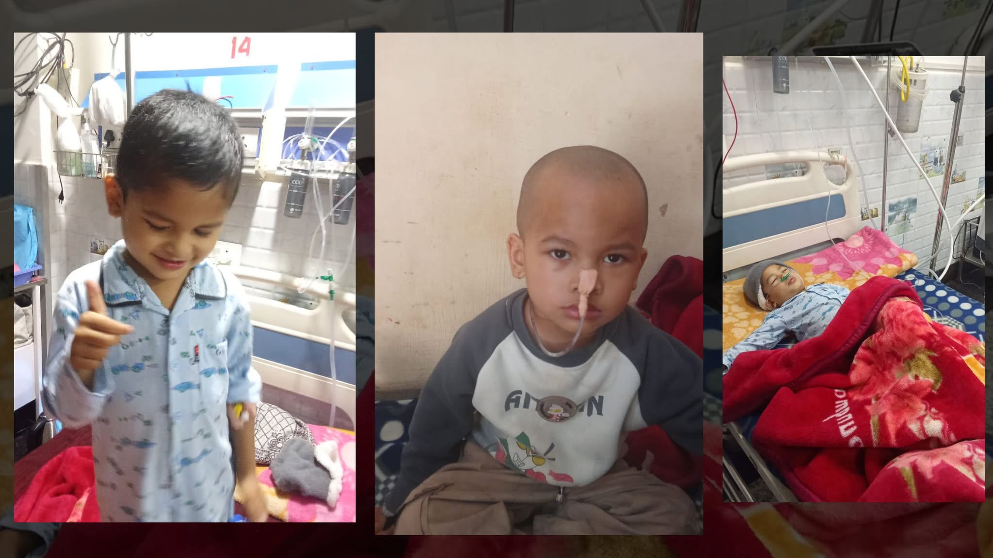 क्यान्सरसँग लड्दै ३ वर्षीय छोरा,आर्थिक सहयोगका लागि अपिल