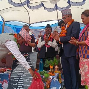 भारतीय दूतावासको सहयोगमा दुर्गम गाउँमा बिद्यालयको भवन बन्दै