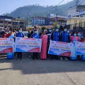रेसुङ्गामा लार्भा नष्ट एवं सरसफाई अभियान