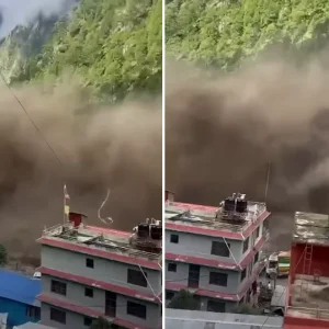 चीनतर्फबाट आएको हिंस्रक बाढीले रसुवामा ठूलो क्षति भएको पूर्वानुमान
