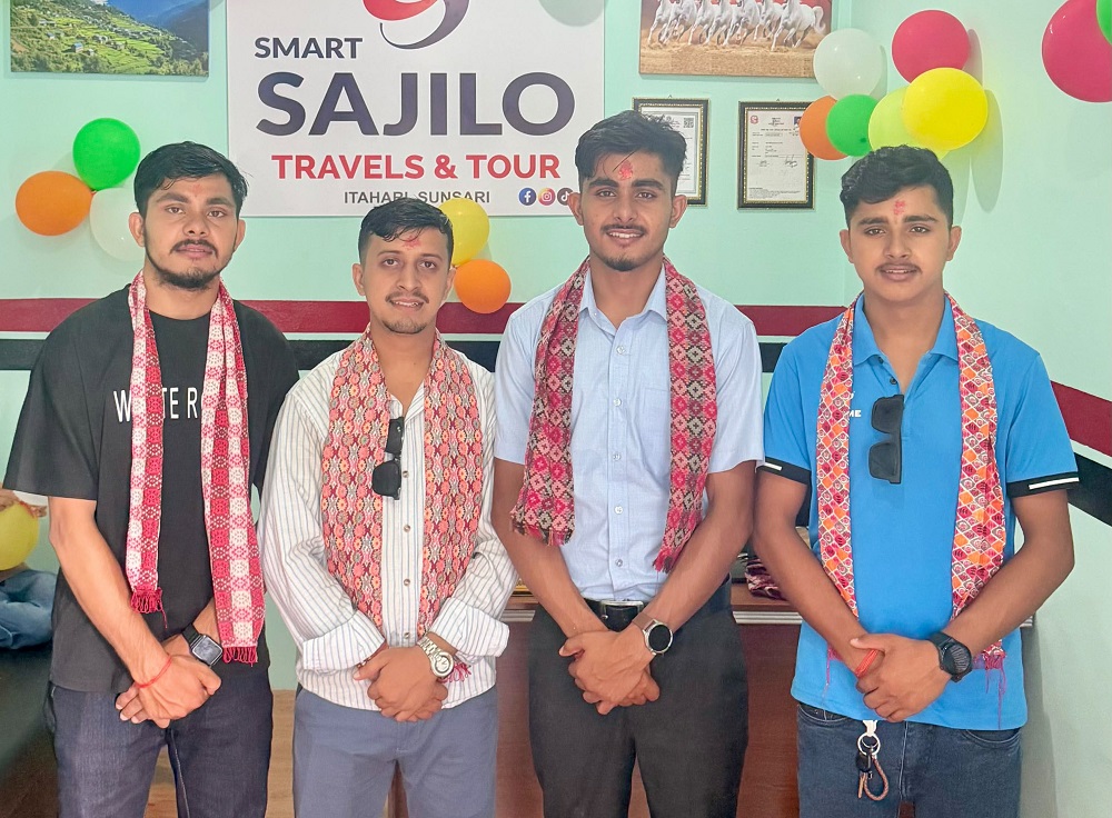 इटहरीमा स्मार्ट सहजिलो ट्राभल एण्ड टुरको कार्यालय उद्घाटन
