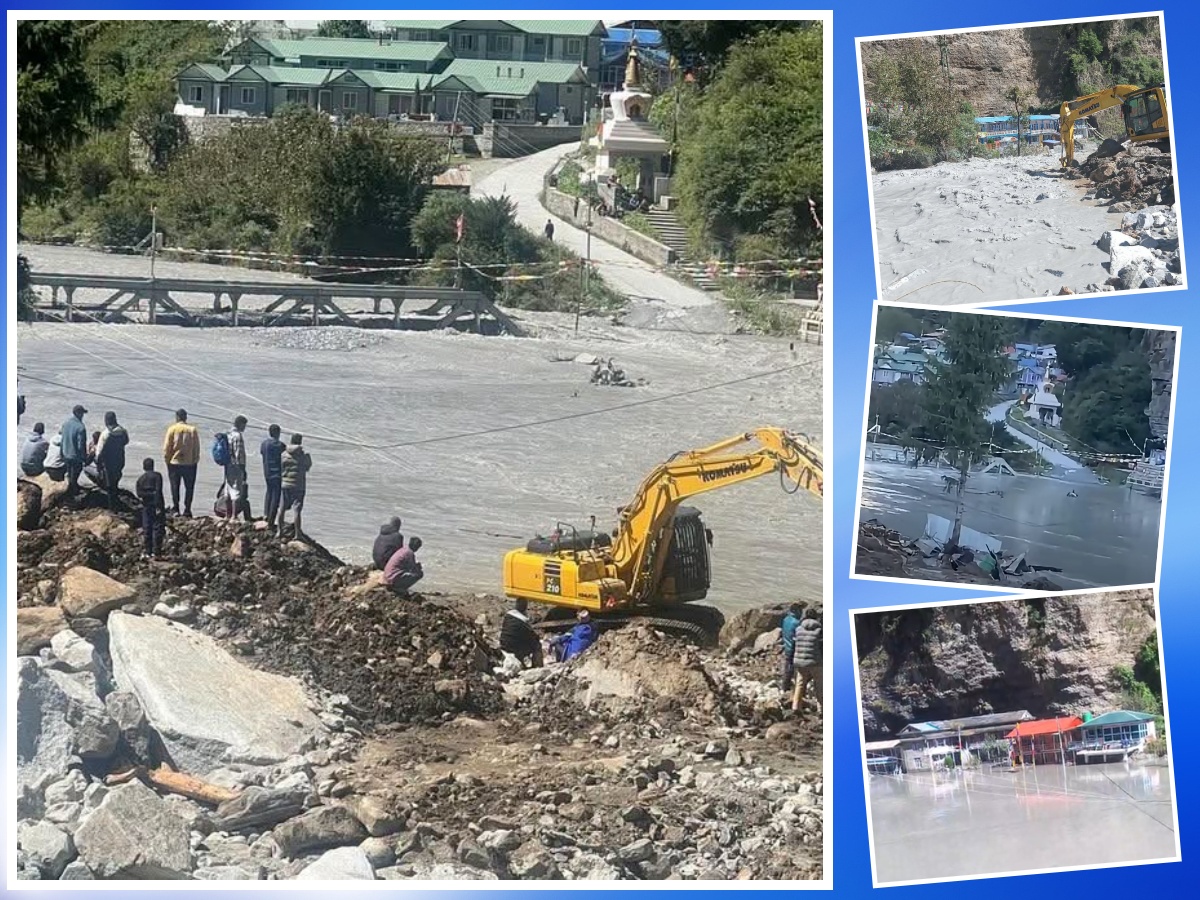 चामेमा थुनिएको मर्स्याङ्दी नदीमा पानीभन्दा बढी गेग्र्याङ