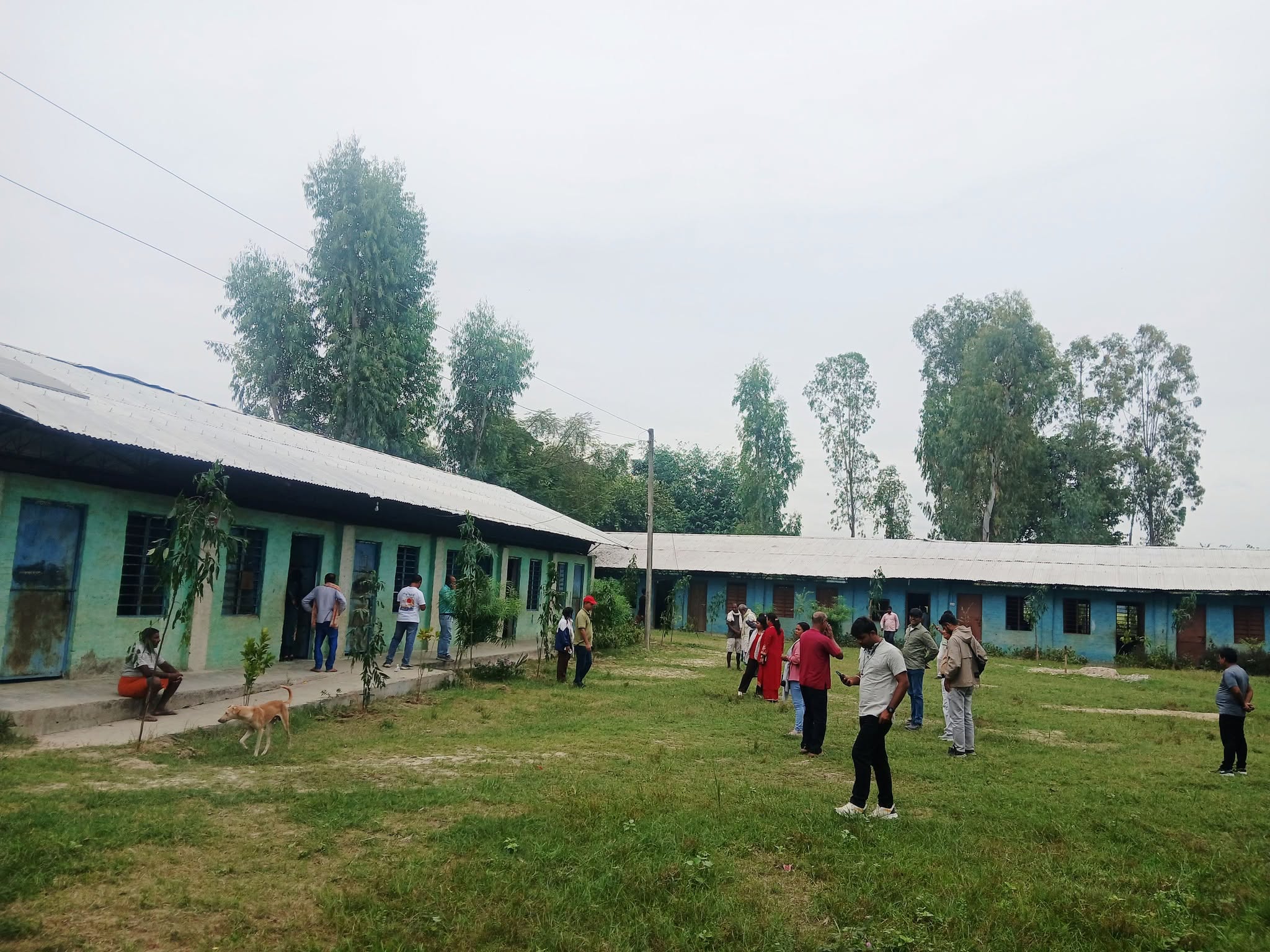 बिद्यालयको छानामा ताप परावर्तक रङ र इन्सुलेसन जडान